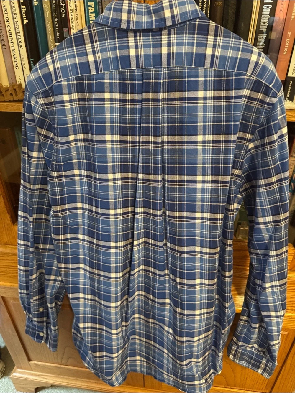 Polo by Ralph Lauren Blue and White Plaid Button-Down Shirt